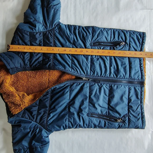 The North Face TNF Reversible Sherpa Fleece Boys Youth Full Zip Coat Jacket L - Picture 16 of 16